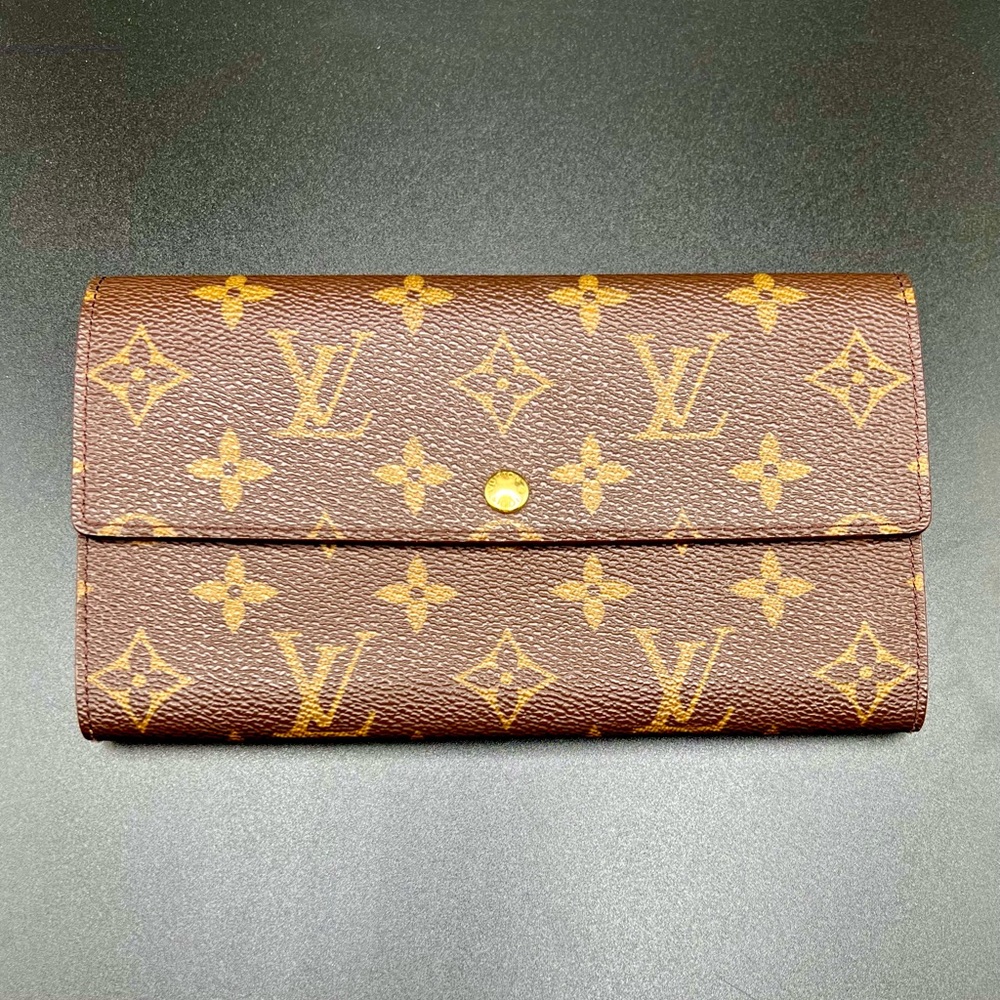 LOUIS VUITTON Monogram Pochette Porto Monnaie Bi-fold Long Wallet